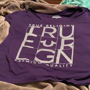 True Religion purple T-shirt